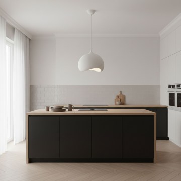 Brilagi - YONTU Cable Pendant Light 1xE27/40W/230V, Ø 34 cm, White