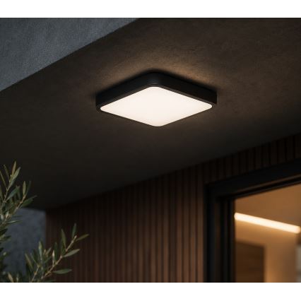 BRILAGI - ZENNA LED Bathroom Ceiling Light LED/12W/230V 24x24 cm IP44 Black