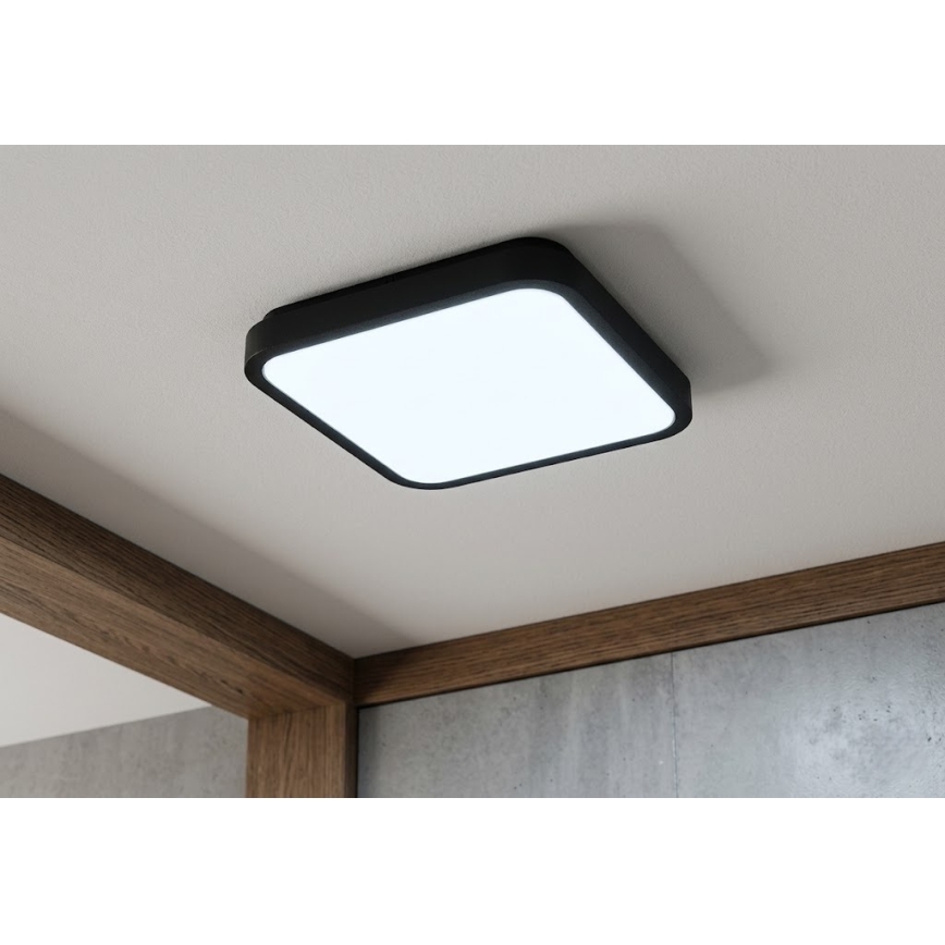 BRILAGI - ZENNA LED Bathroom Ceiling Light LED/24W/230V 34,5x34,5 cm IP44 Black