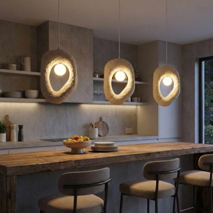 Brilagi - ZOGA Cable-Suspended Pendant 1xE27/40W/230V, Cream