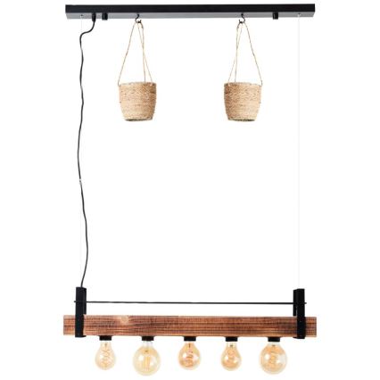 Brilliant - BANKWOOD Cable Pendant Light 5xE27/28W/230V