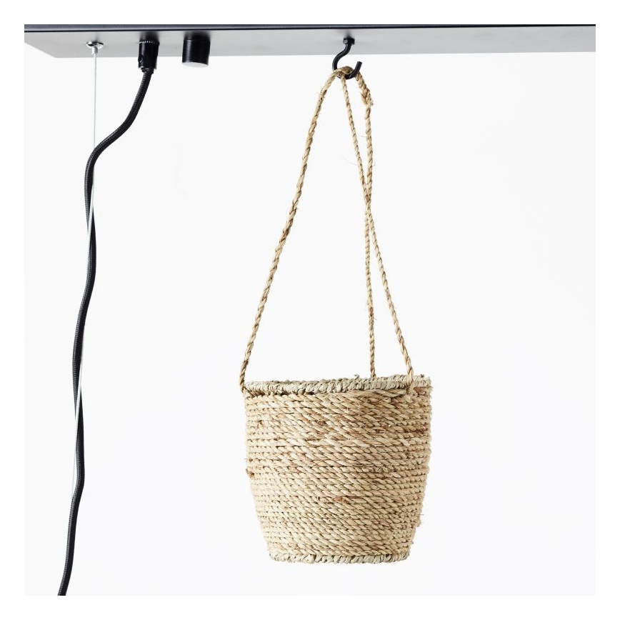 Brilliant - BANKWOOD cable pendant light 5xE27/28W/230V poplar