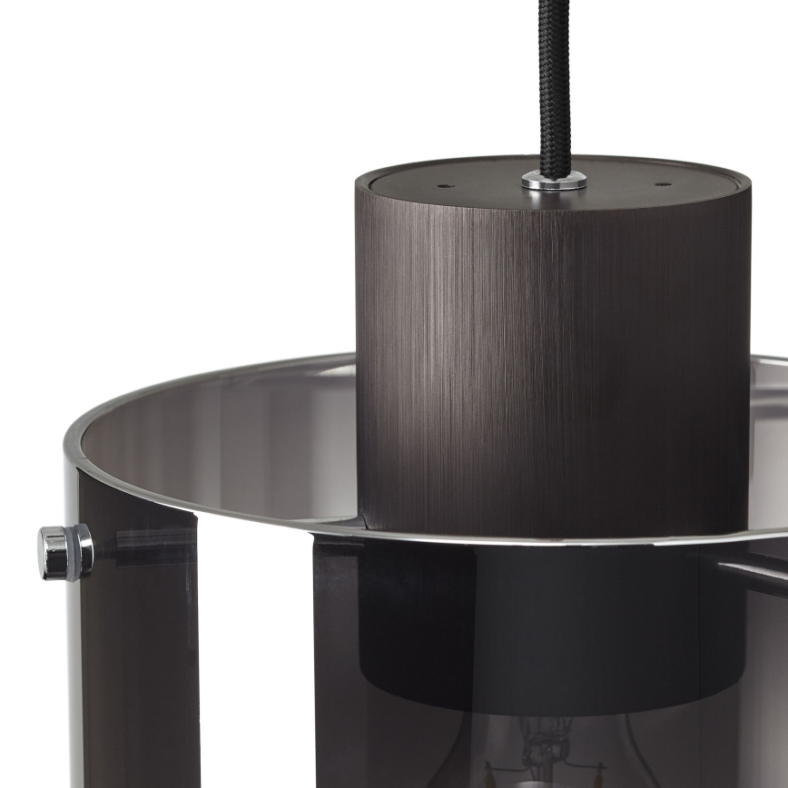 Brilliant - BETH cable pendant 3xE27/60W/230V black/smoked