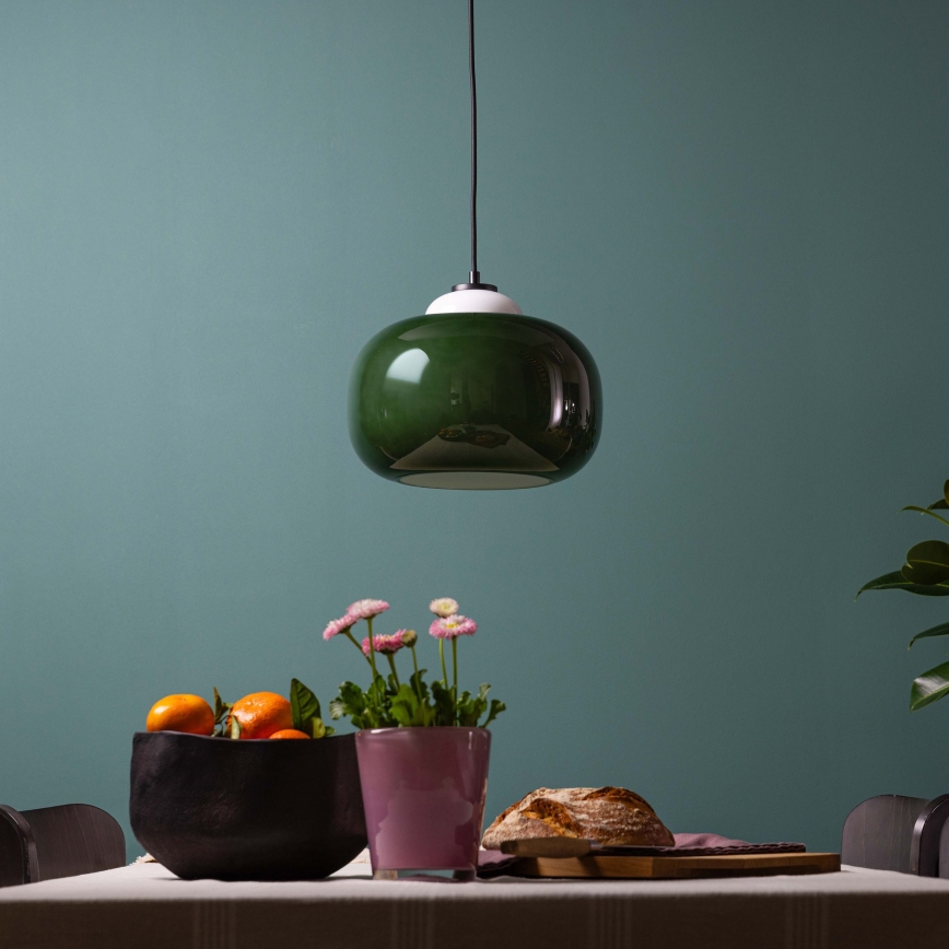 Brilliant - BLOP cable pendant lamp 1xE27/60W/230V green
