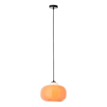 Brilliant - BLOP Pendant Light on Cable 1xE27/60W/230V, Orange