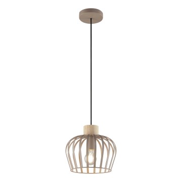 Brilliant - Cable pendant NORDIC CAGE 1xE27/20W/230V Ø 25 cm beige