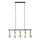 Brilliant - Cable-suspended 5-light chandelier, 5xE27/28W/230V, Black/Brass