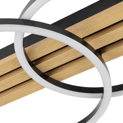 Brilliant - CALMA Dimmable LED Ceiling Light LED/21W/230V Black