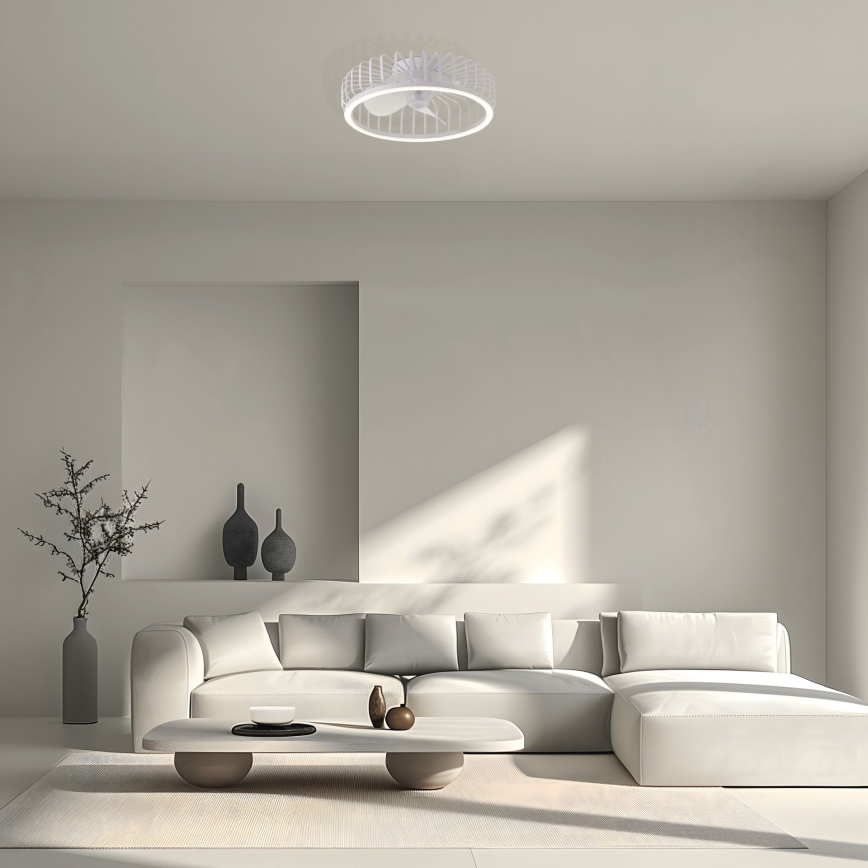 Brilliant - LED Dimmable Ceiling Light with Fan CAPO LED/36W/230V 2700-6500K Ø 48 cm White + Remote Control