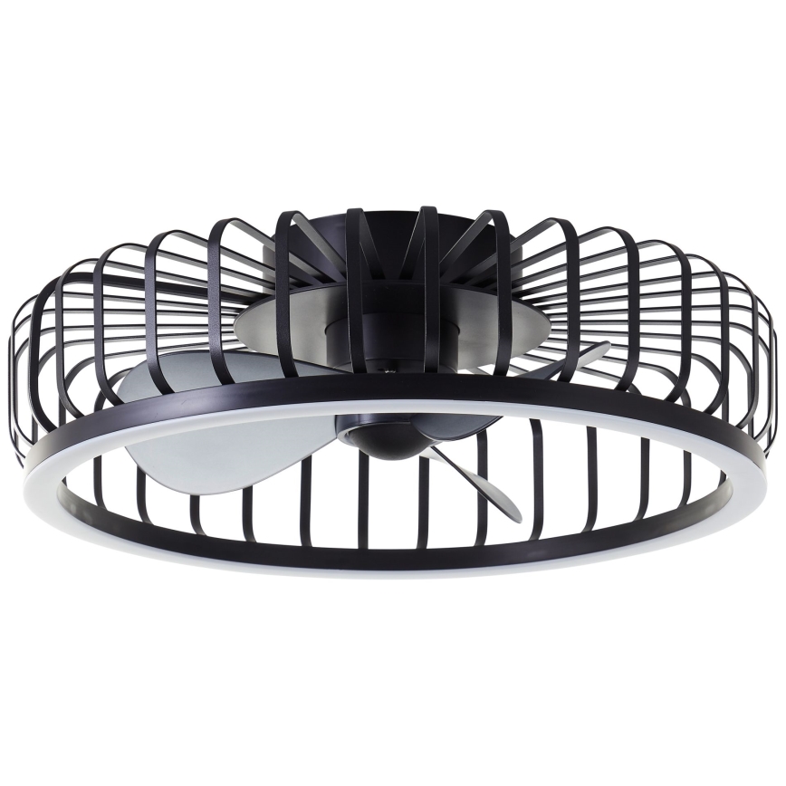 Brilliant - Dimmable LED ceiling light with fan CAPO LED/36W/230V 2700-6500K Ø 48 cm black + remote control