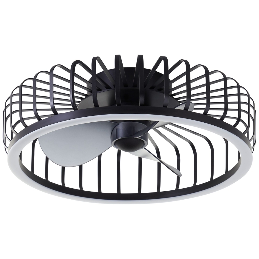 Brilliant - Dimmable LED ceiling light with fan CAPO LED/36W/230V 2700-6500K Ø 48 cm black + remote control