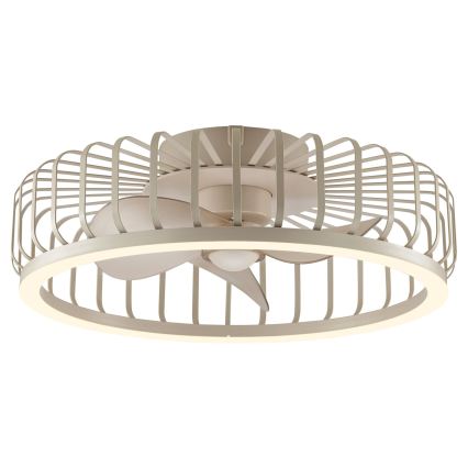 Brilliant - Dimmable LED ceiling light with fan CAPO LED/36W/230V 2700-6500K Ø 48 cm beige + remote control