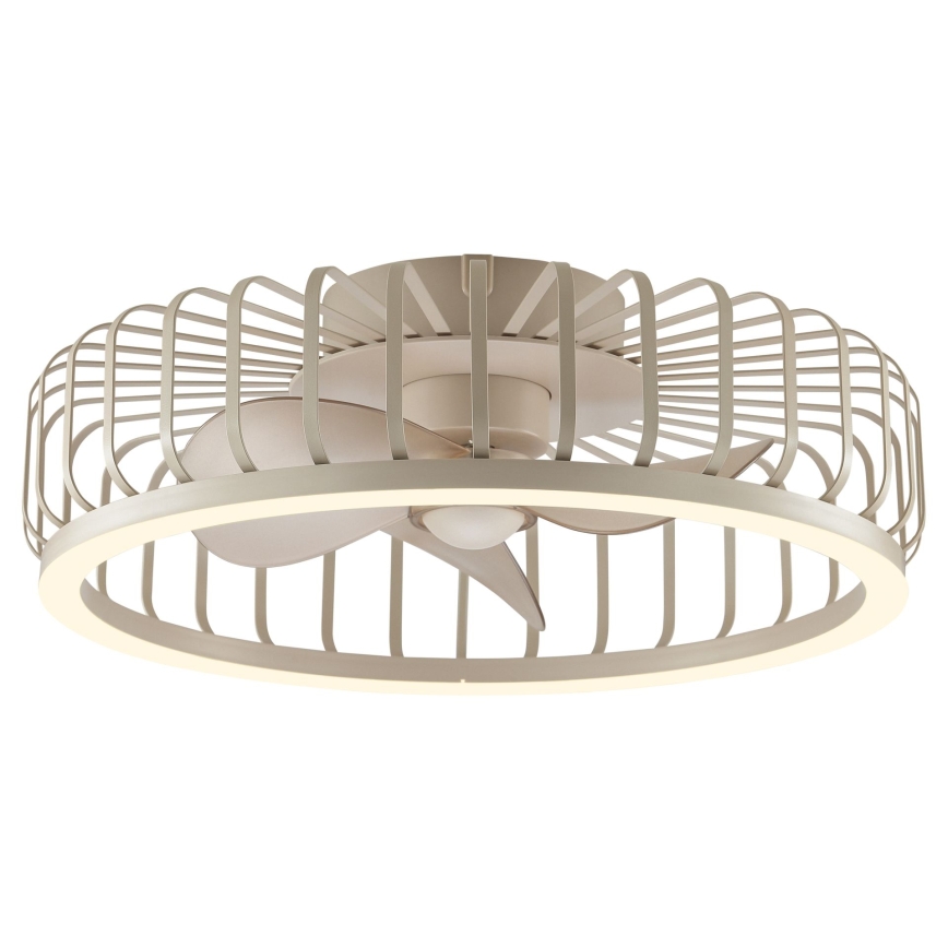 Brilliant - Dimmable LED ceiling light with fan CAPO LED/36W/230V 2700-6500K Ø 48 cm beige + remote control