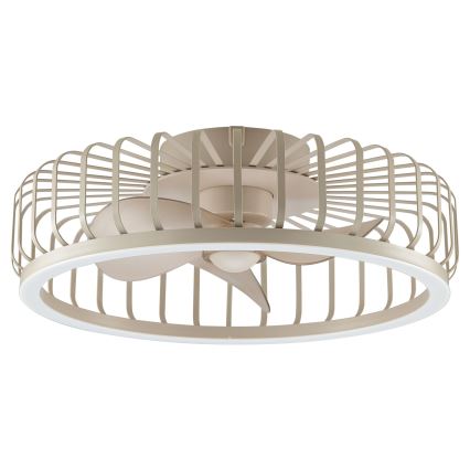 Brilliant - Dimmable LED ceiling light with fan CAPO LED/36W/230V 2700-6500K Ø 48 cm beige + remote control