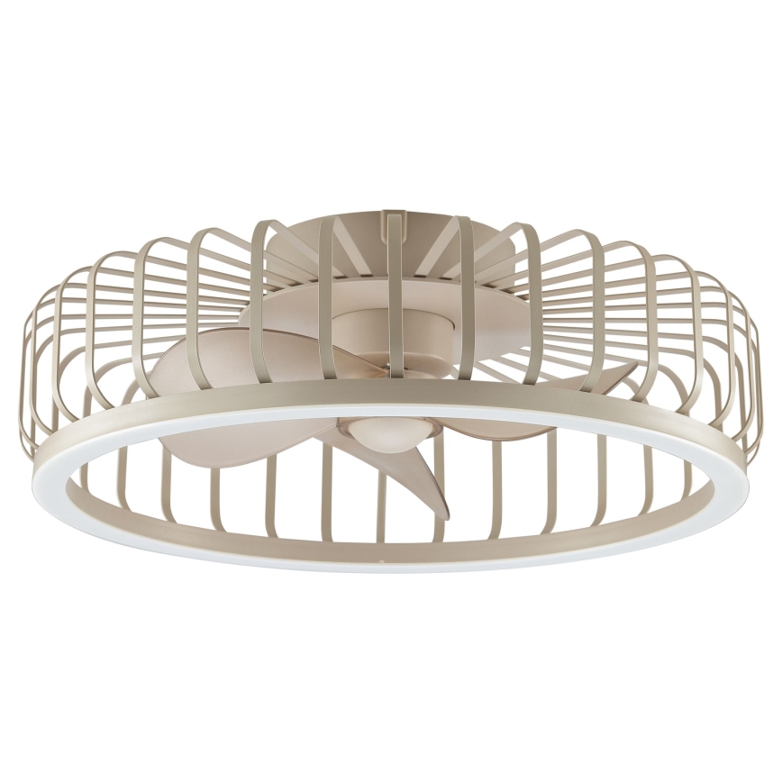 Brilliant - Dimmable LED ceiling light with fan CAPO LED/36W/230V 2700-6500K Ø 48 cm beige + remote control
