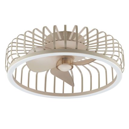 Brilliant - Dimmable LED ceiling light with fan CAPO LED/36W/230V 2700-6500K Ø 48 cm beige + remote control