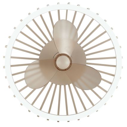 Brilliant - Dimmable LED ceiling light with fan CAPO LED/36W/230V 2700-6500K Ø 48 cm beige + remote control