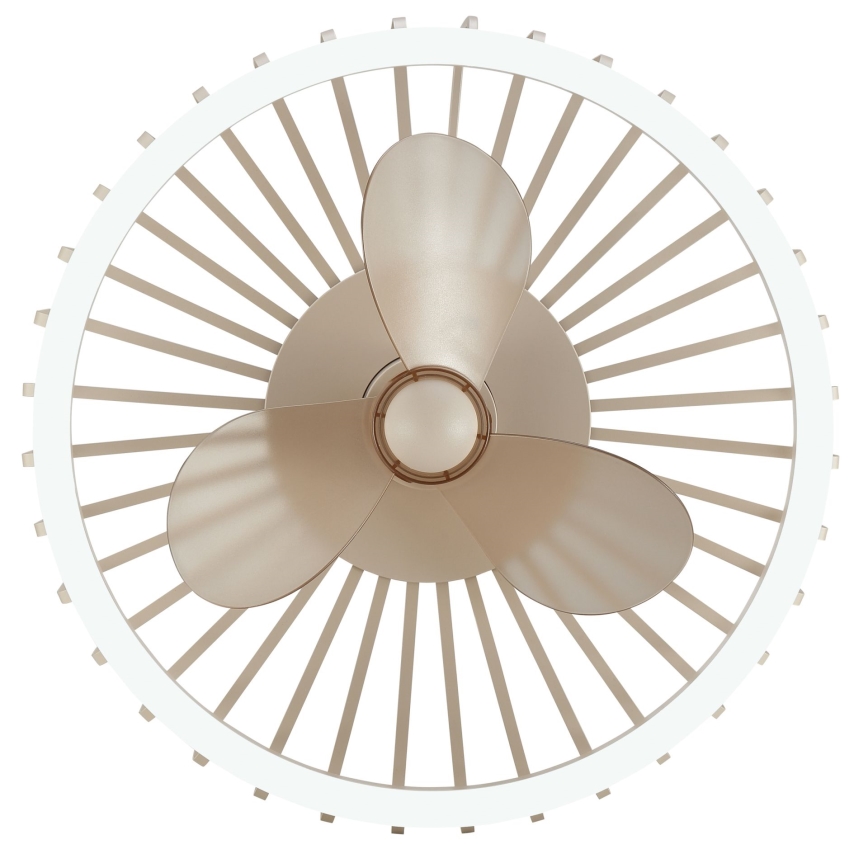Brilliant - Dimmable LED ceiling light with fan CAPO LED/36W/230V 2700-6500K Ø 48 cm beige + remote control