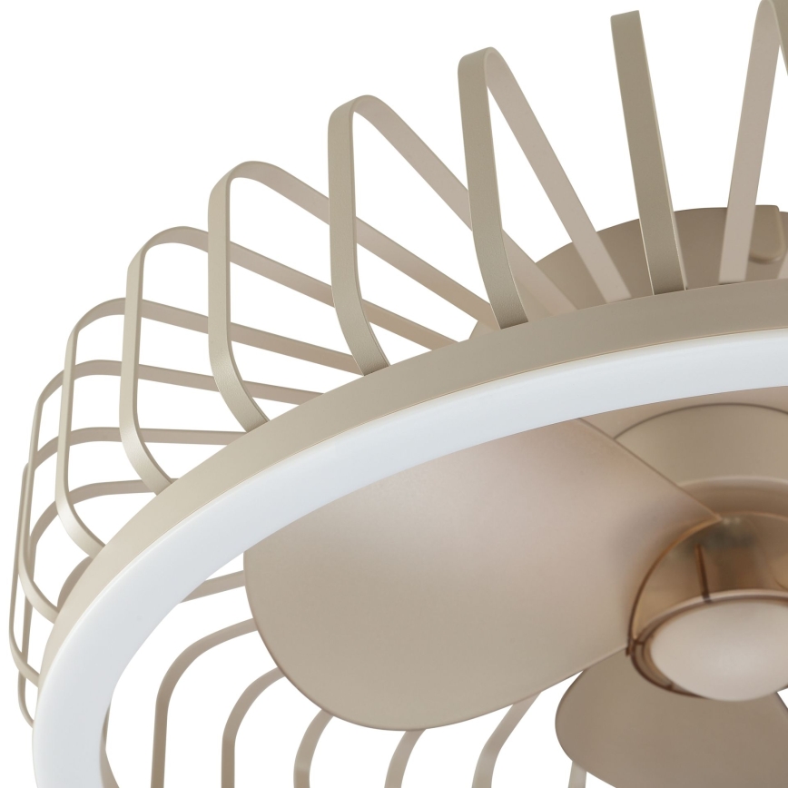 Brilliant - Dimmable LED ceiling light with fan CAPO LED/36W/230V 2700-6500K Ø 48 cm beige + remote control
