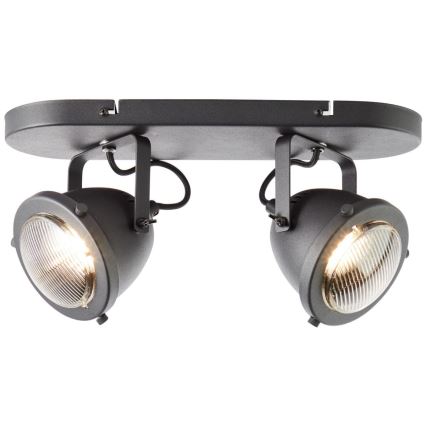 Brilliant - CARMEN Spotlight 2xGU10/5W/230V Black