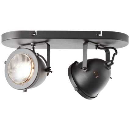 Brilliant - CARMEN Spotlight 2xGU10/5W/230V Black