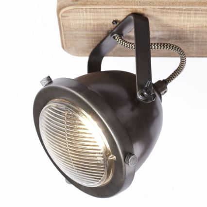 Brilliant - CARMEN WOOD Spotlight 2xGU10/5W/230V Eucalyptus
