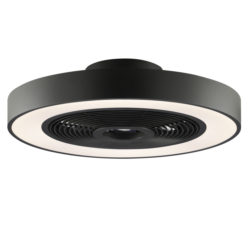 Brilliant - LED RGBW Dimmable ceiling light with fan CATANIA LED/37W/230V 2700-6500K Ø 48.6 cm black + remote control