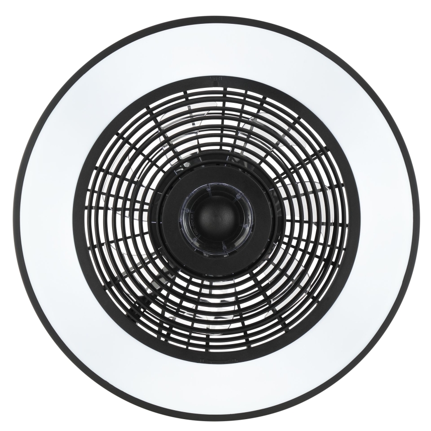 Brilliant - LED RGBW Dimmable ceiling light with fan CATANIA LED/37W/230V 2700-6500K Ø 48.6 cm black + remote control