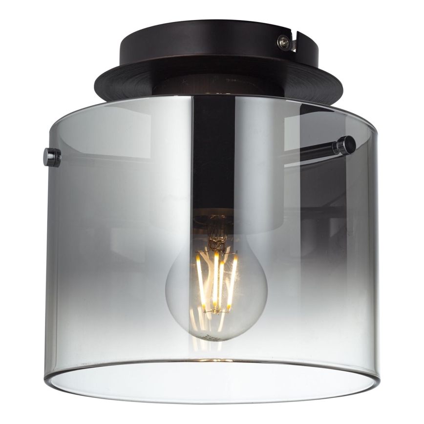 Brilliant - Ceiling light BETH 1xE27/60W/230V Ø 20 cm black/smoked
