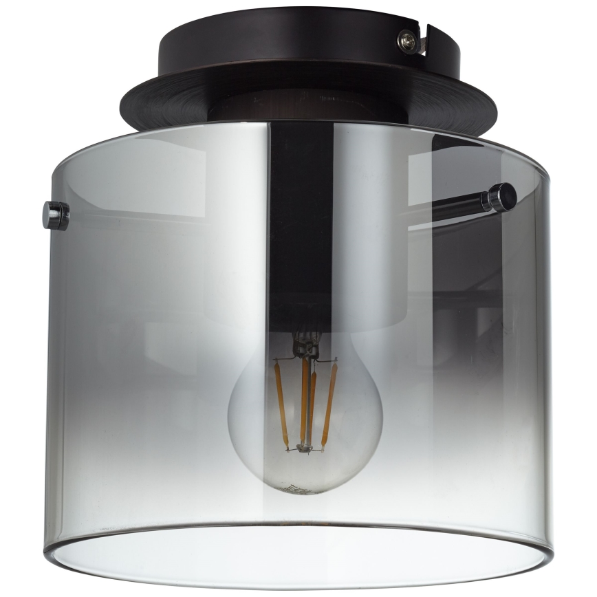 Brilliant - Ceiling light BETH 1xE27/60W/230V Ø 20 cm black/smoked