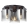 Brilliant - Ceiling Light BETH 3xE27/60W/230V Black/Smoked