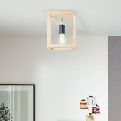 Brilliant - Ceiling light NEREA 1xE27/15W/230V oak