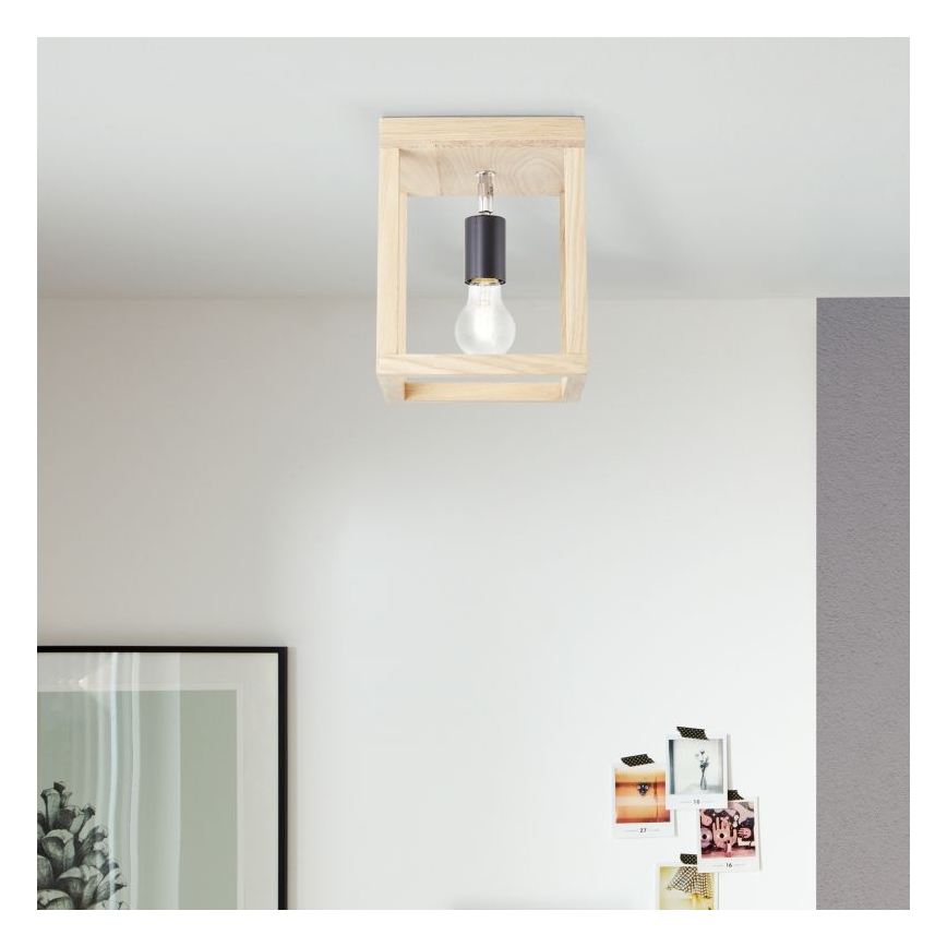 Brilliant - Ceiling light NEREA 1xE27/15W/230V oak