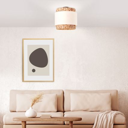 Brilliant - Ceiling light WATERLILLY 2xE27/60W/230V d. 35 cm creamy