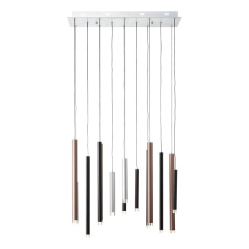Brilliant - CEMBALO Dimmable LED Cable Pendant Light LED/60W/230V matte chrome/black/brown