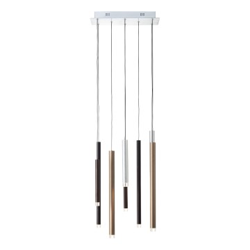 Brilliant - CEMBALO Dimmable LED cable-suspended pendant LED/32W/230V matte chrome/black/brown