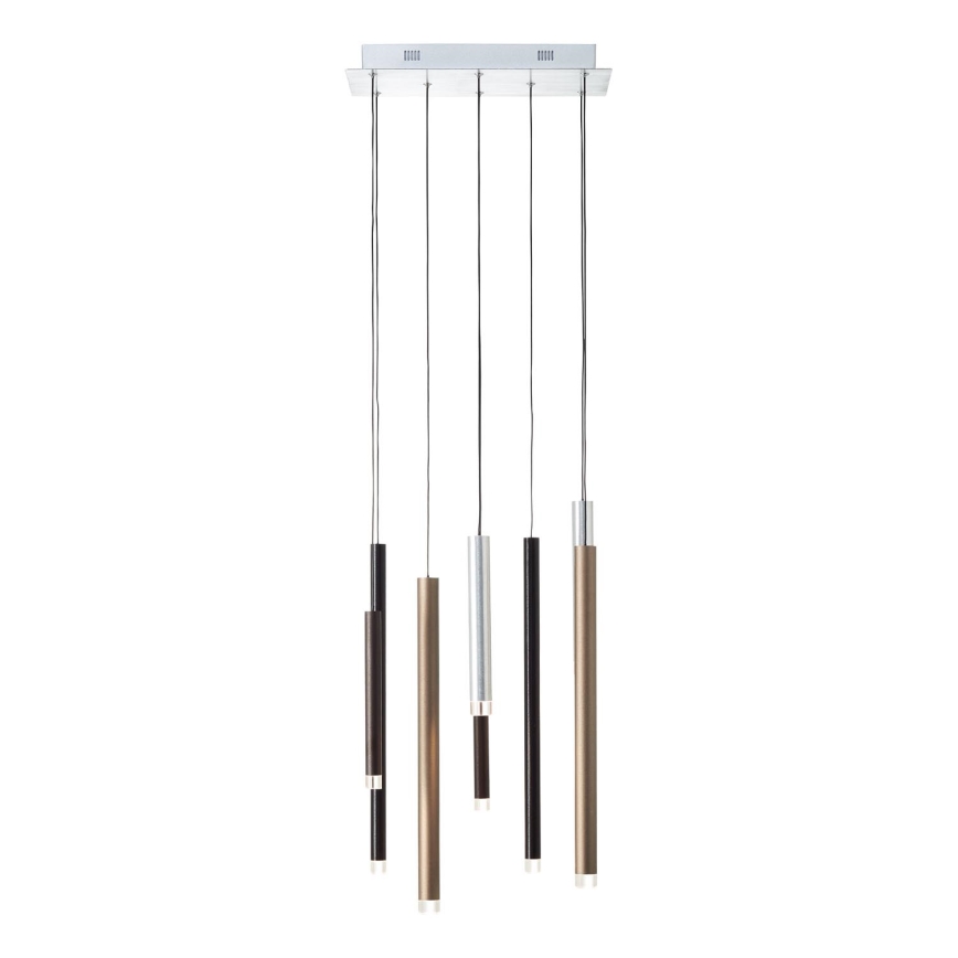 Brilliant - CEMBALO Dimmable LED cable-suspended pendant LED/32W/230V matte chrome/black/brown