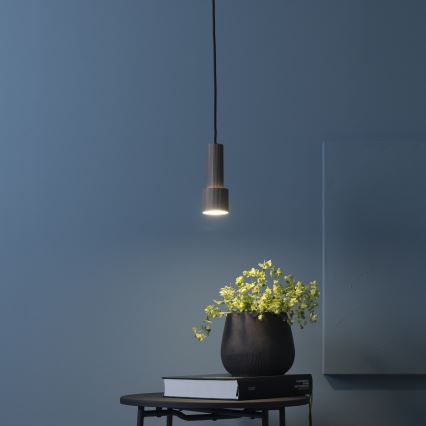 Brilliant - Chandelier on a string CADIZ 1xGU10/10W/230V d. 12,5 cm bronze