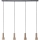 Brilliant - Chandelier on a string CADIZ 4xGU10/10W/230V bronze