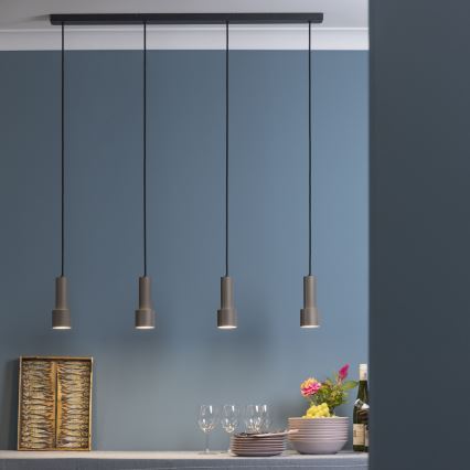 Brilliant - Chandelier on a string CADIZ 4xGU10/10W/230V bronze