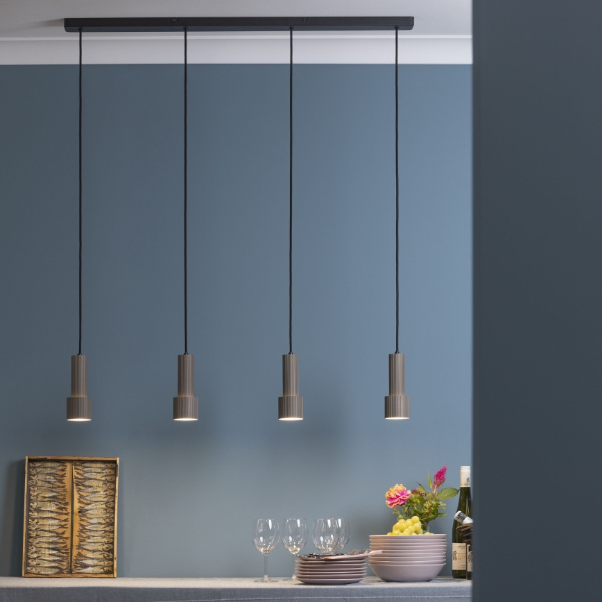 Brilliant - Chandelier on a string CADIZ 4xGU10/10W/230V bronze