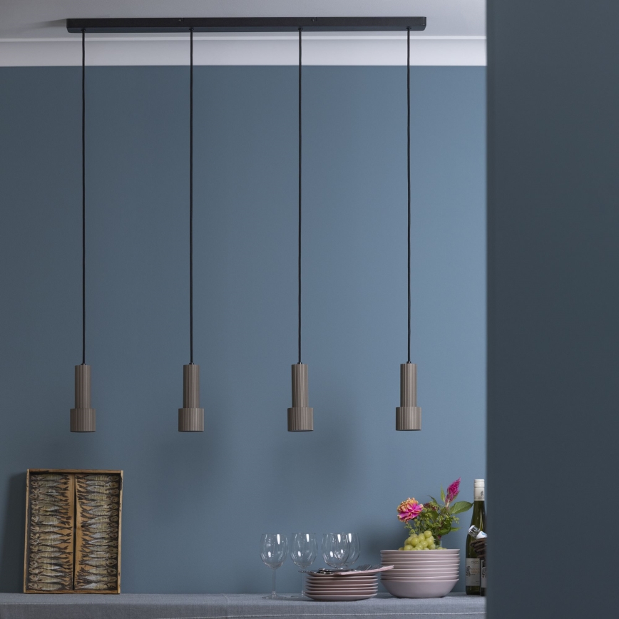 Brilliant - Chandelier on a string CADIZ 4xGU10/10W/230V bronze