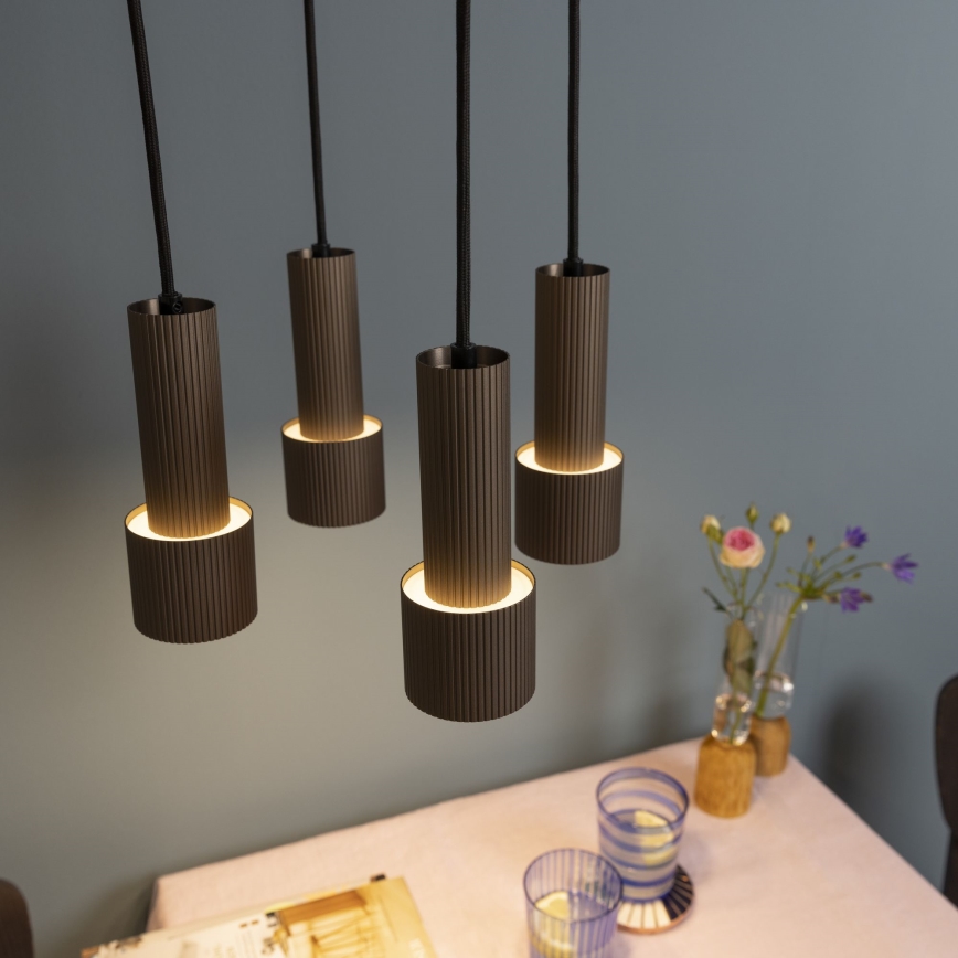 Brilliant - Chandelier on a string CADIZ 4xGU10/10W/230V d. 35 cm bronze