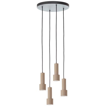 Brilliant - Chandelier on a string CADIZ 4xGU10/10W/230V d. 35 cm bronze