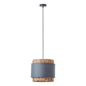 Brilliant - Chandelier on a string WATERLILLY 1xE27/60W/230V d. 35 cm grey