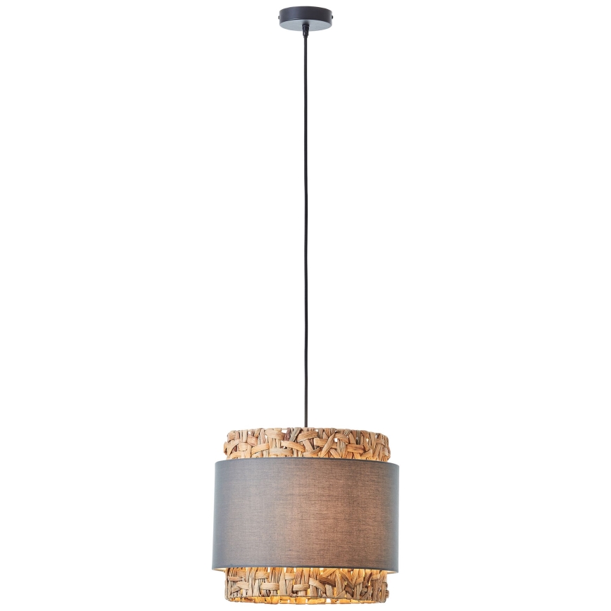 Brilliant - Chandelier on a string WATERLILLY 1xE27/60W/230V d. 35 cm grey