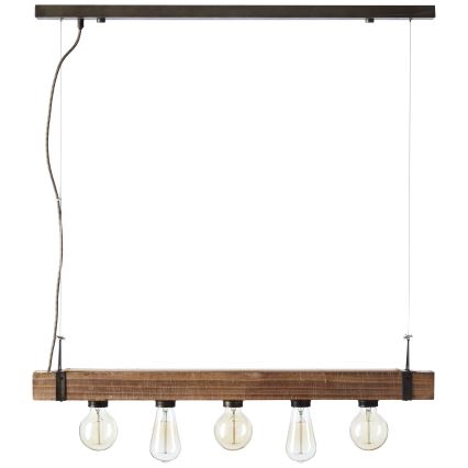 Brilliant - Chandelier on a string WOODHILL 5xE27/30W/230V - FSC certified