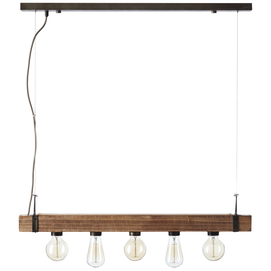 Brilliant - Chandelier on a string WOODHILL 5xE27/30W/230V - FSC certified