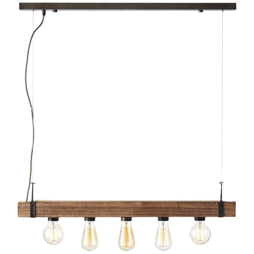 Brilliant - Chandelier on a string WOODHILL 5xE27/30W/230V - FSC certified
