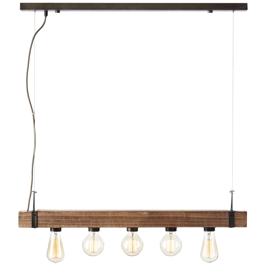 Brilliant - Chandelier on a string WOODHILL 5xE27/30W/230V - FSC certified